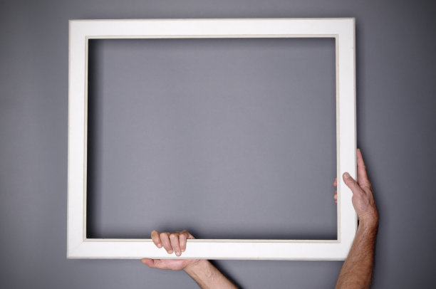 手握空白框。图片下载