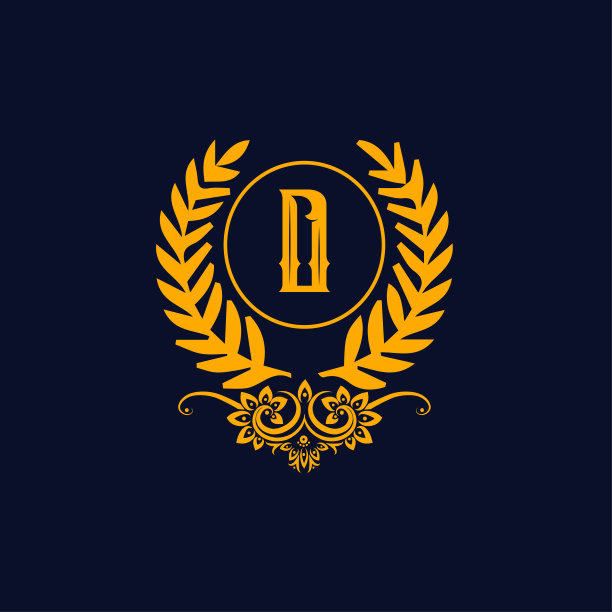 D字母皇家豪华标志模板矢量艺术餐厅，皇室，精品店，咖啡馆，酒店，纹章，珠宝，时尚和其他矢量插图。图片下载