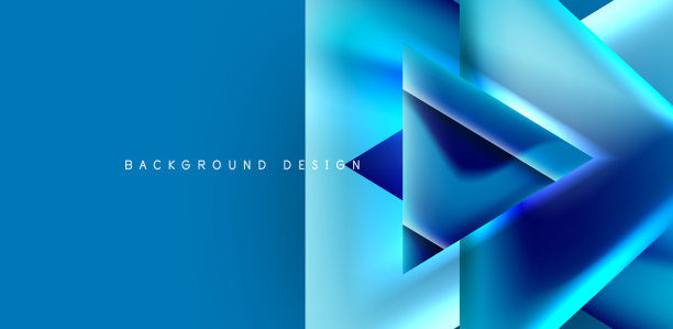 抽象背景与重叠的三角形和图片下载