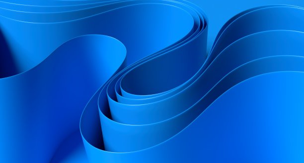 数字化转型抽象流动的波浪彩色线条增长领导力图片下载