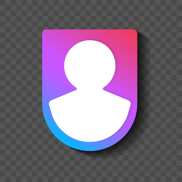 用户图标在时尚的平面风格孤立的灰色背景。用户剪影符号为您的网站设计，标志，应用程序，用户界面。矢量图，EPS10。图片下载