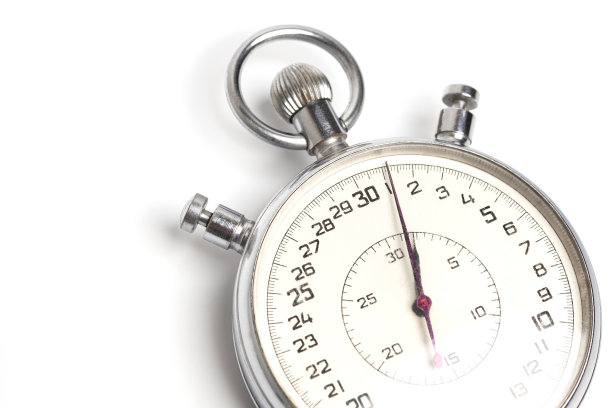 旧秒表孤立在白色背景上图片下载