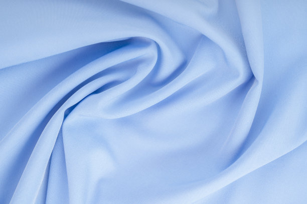 蓝色面料纹理背景，纯棉花纹细节。图片下载
