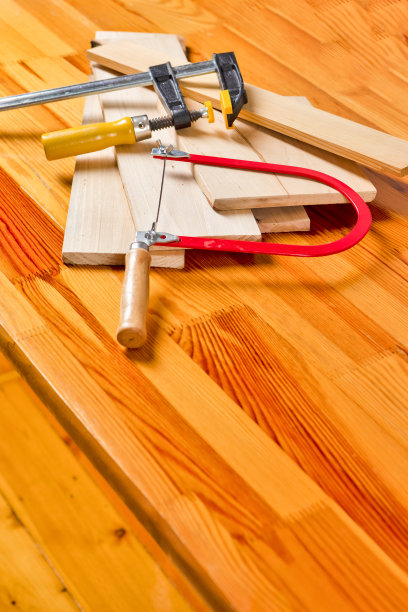 各种单独的组合加工工具对木材材料。水平图像定向图片下载