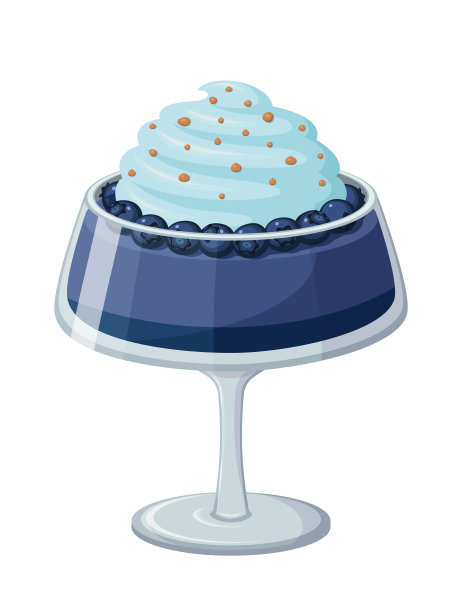 载体冰淇淋隔离在白色背景图片下载