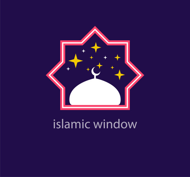 独特的伊斯兰设计模板风格。图片下载