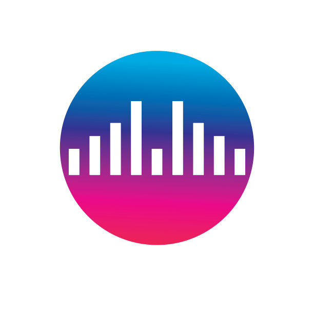 声波标志矢量插图设计模板图片下载