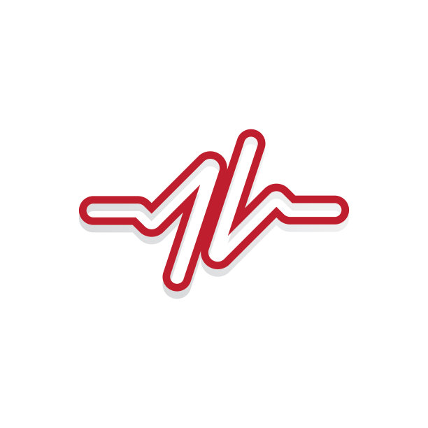 声波标志矢量插图设计模板图片下载