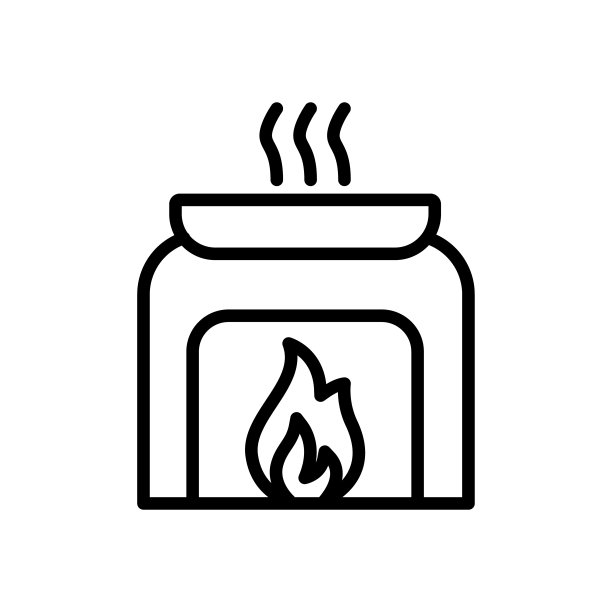 桑拿加热器轮廓矢量图标隔离在白色背景。桑拿加热器线图标的网页，移动和ui设计。图片下载