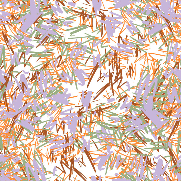 幻想凌乱的徒手涂鸦几何形状无缝图案。无限乱画抽象卡片，布局。创造性的背景。图片下载