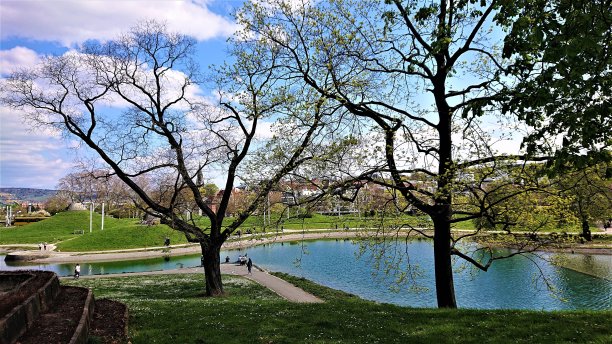 德国。春天的斯图加特。的印象。图片下载