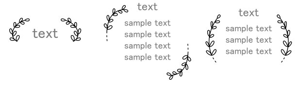 一组简单的线状文本框架，有或没有背景。图片下载