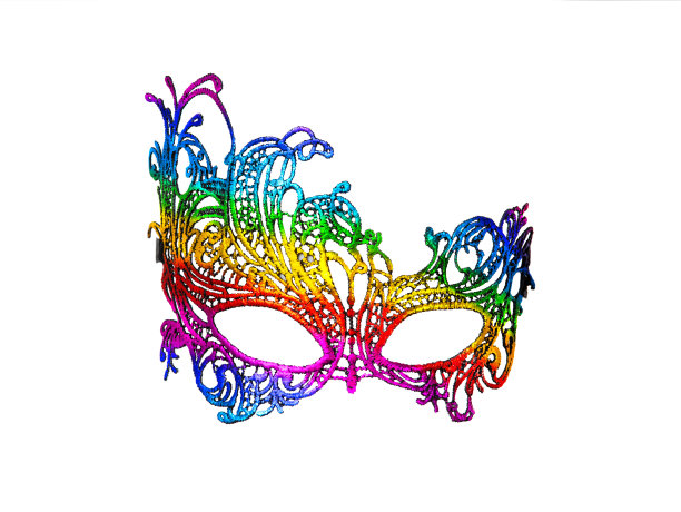 面具隔离在白色背景上图片下载