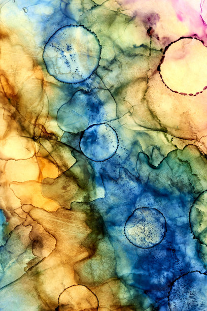 酒精插图抽象艺术。酒精水墨画。图片下载