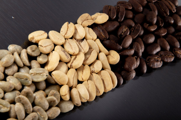 烘焙咖啡豆背景哥伦比亚咖啡粗咖啡图片下载