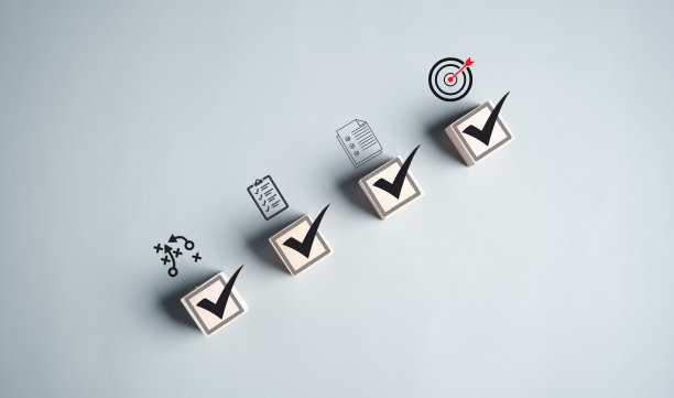 业务增长成功成就PDCA清单概念，规划发展领导和客户目标群体的阶梯或阶梯图片下载