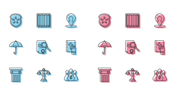 设置法律支柱尺度的司法警察图片下载