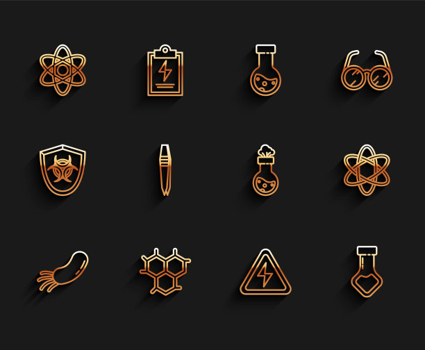 设置行细菌化学式原子高图片下载