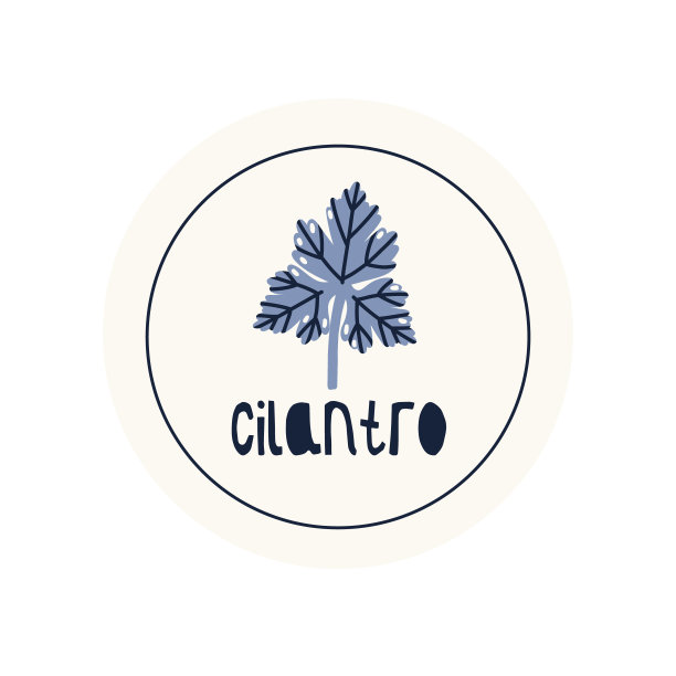 手绘圆圈说明贴纸标签香料香草香菜图片下载