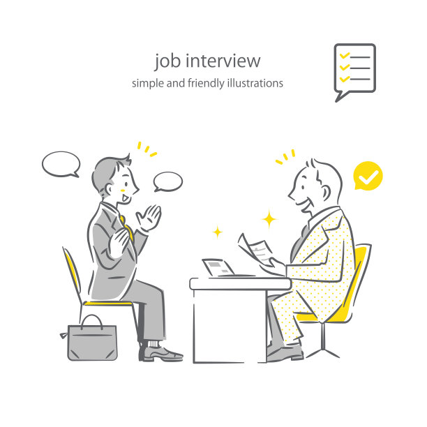 求职面试，提纲插图图片下载