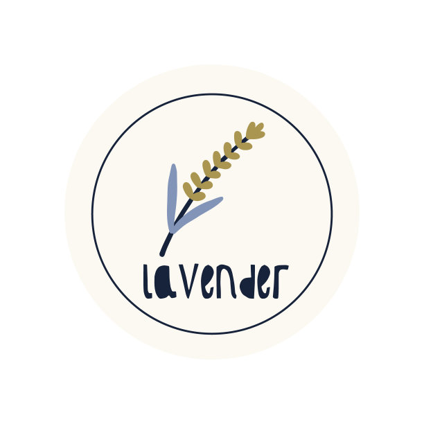 手绘圆圈说明贴纸标签香料香草薰衣草图片下载