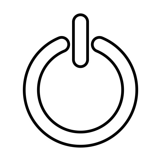启动电源图标矢量插画图片下载