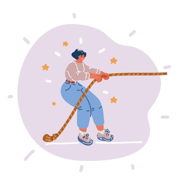 拔河女子矢量图图片下载