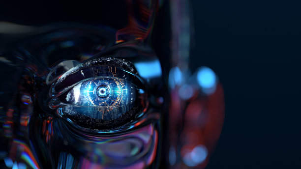 Cyborg Digital Eye, AI -人工智能数字概念图片下载