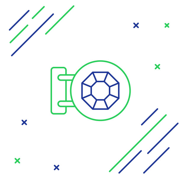 线前立面建筑珠宝店图标图片下载