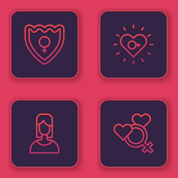 设性别屏蔽线和女性女权主义图片下载