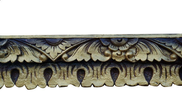 巴厘浮雕与白色背景股票照片图片下载