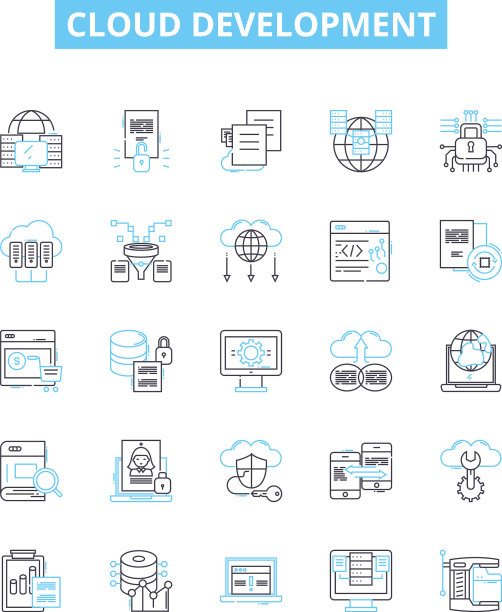 云开发线图标集云图片下载