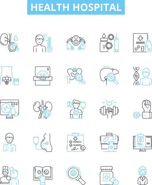 健康医院线图标设置医院图片下载