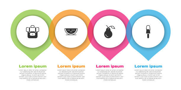 设置徒步背包西瓜梨和冰图片下载