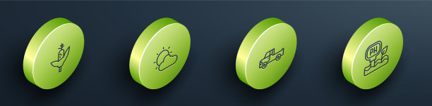 设置等距线玉米太阳和云天气图片下载