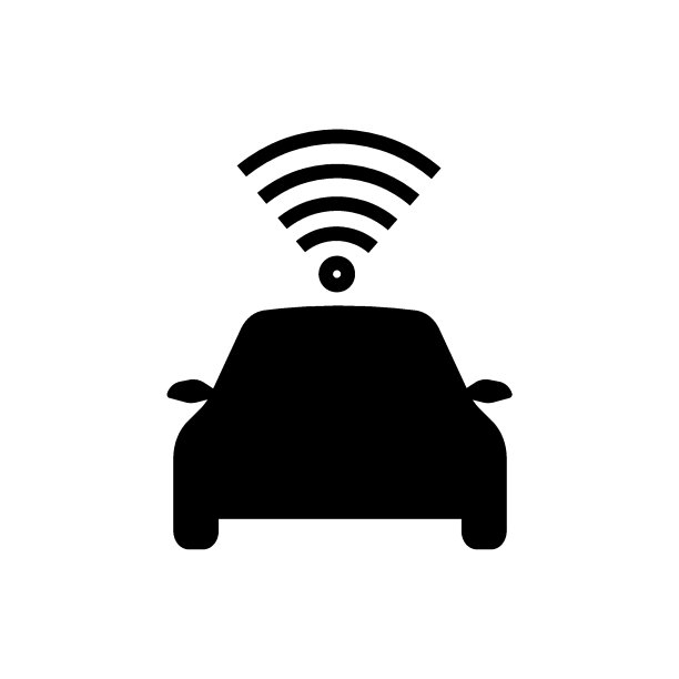 智能汽车线性矢量图标。图片下载