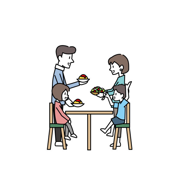 一家人在吃饭图片下载