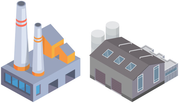 厂房或工业厂房。制造业premice。升降机或粮仓加工业图片下载