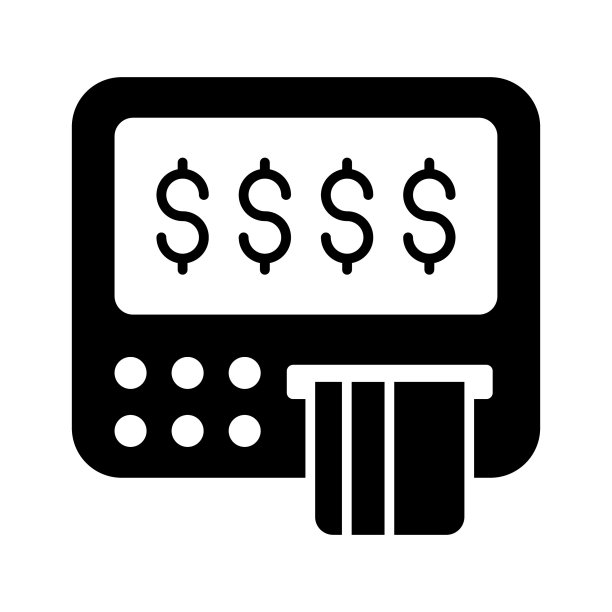 自动取款机的图标代表一台自动提款机，它可以让顾客进行银行交易图片下载