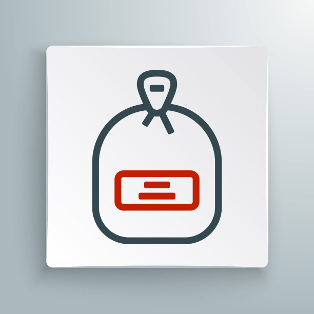 线包的种子，一个特定的植物图标隔离在白色背景。色彩缤纷的轮廓概念。向量图片下载