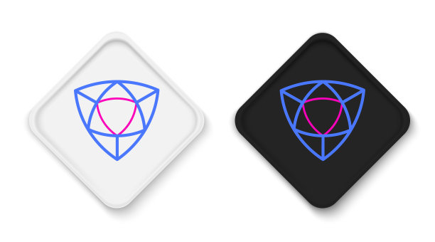 线钻石图标隔离在白色背景。首饰的象征。宝石石头。色彩缤纷的轮廓概念。向量图片下载