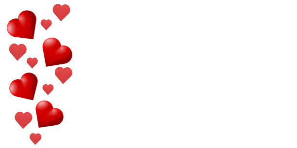 情人节快乐横幅背景。情人节贺卡带红心图片下载