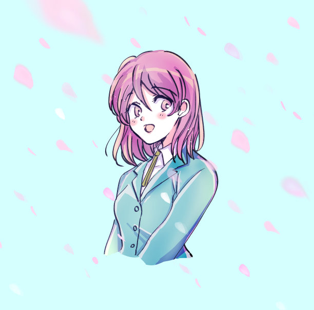 可爱的女学生带着微笑图片下载