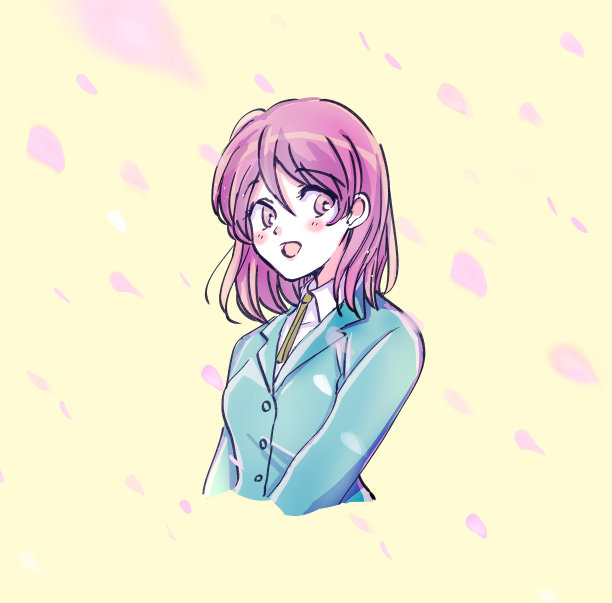 可爱的女学生带着微笑图片下载