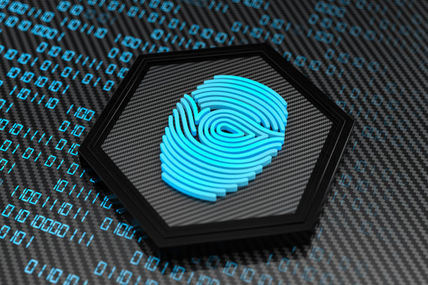 未来的指纹与二进制代码图片下载