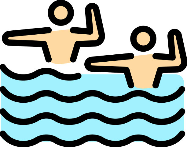游泳队图标平图片下载