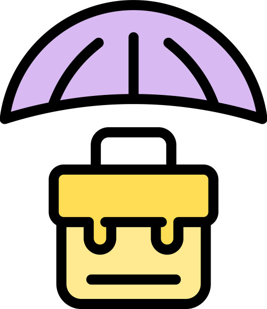 责任案件伞图标平图片下载