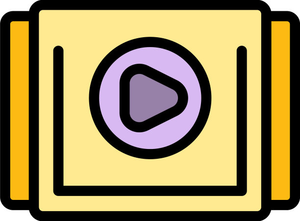 视频市场研究图标扁平图片下载