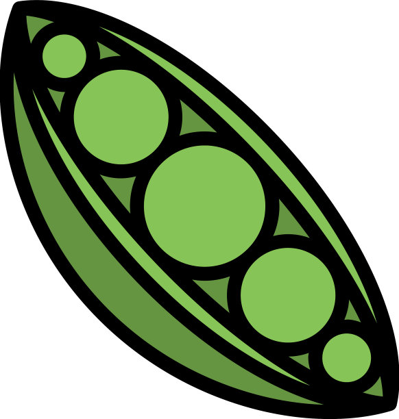 豆类蛋白图标扁平图片下载