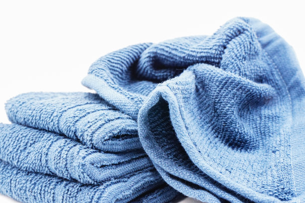 蓝色的手巾和面巾图片下载